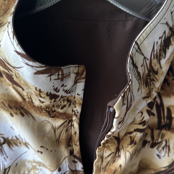 Chico's Vest Reversible animal print brown tones size 3 or size 16 - Picture 10 of 13